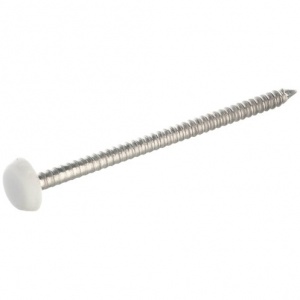 40mm White Polytop Pin (10 pack)